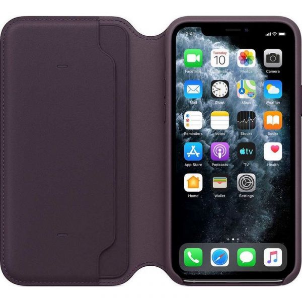 Чехол (флип-кейс) Apple Leather Folio [mx072zm/a] для iPhone 11 Pro, фиолетовый