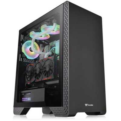 Корпус Thermaltake S300 Tempered Glass mid-tower черный CA-1P5-00M1WN-00